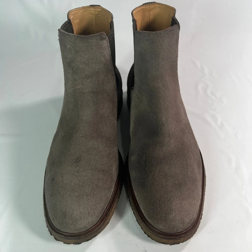 Clarks Clarkdale Gobi Men's Grey Suede Chelsea‎ Boots Size 8.5 Ankle Boots 21621